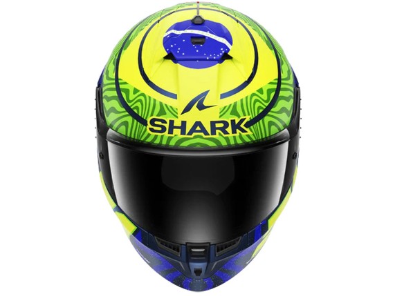 Shark Skwal Cup Replica Granado Integralhelm (blau / gelb / grün)