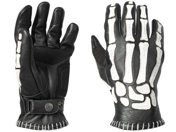 John Doe Skeletor Motorradhandschuhe (schwarz / weiß)