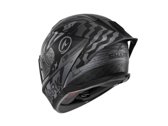 Shark Skwal Cup Speed-Fancy Motorradhelm (schwarzmatt / anthrazit / silber)