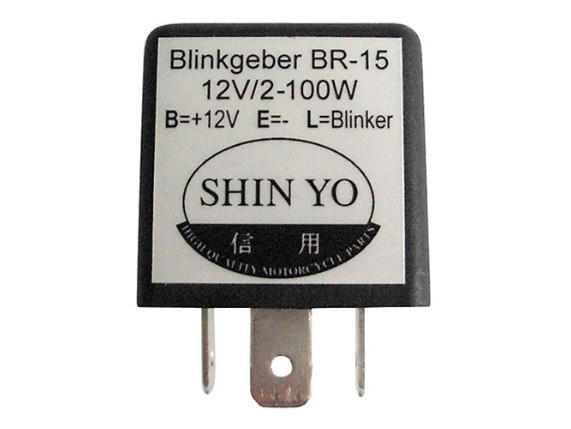208-020, Blinkrelais Shin YO 12 V 2-100 Watt