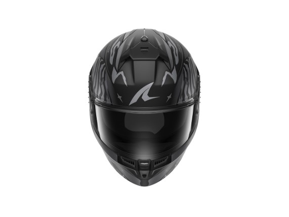 Shark Skwal Cup Speed-Fancy Motorradhelm (schwarzmatt / anthrazit / silber)