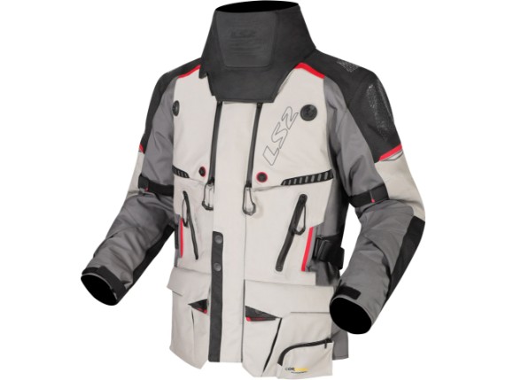 64220F0107-LS2 APOLLO MAN JACKET GREY BLACK RED