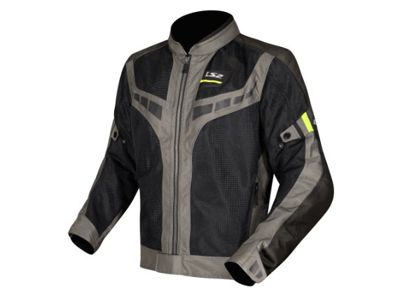 64260S0154-LS2 GARDA AIR MAN JACKET GREEN BLACK HI-VI YELLOW