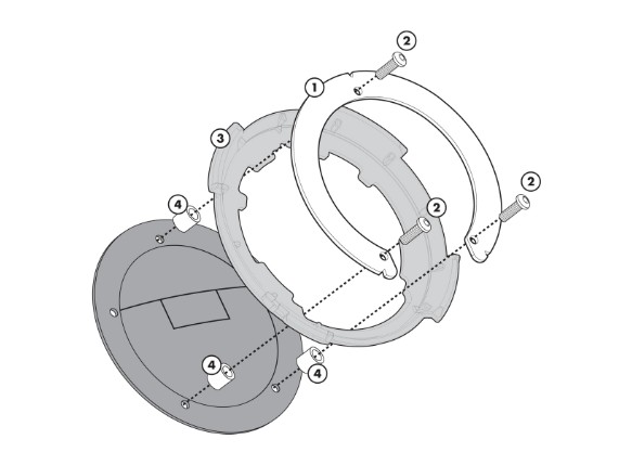 BF05, Tankbefestigung Givi für Tankrucksac