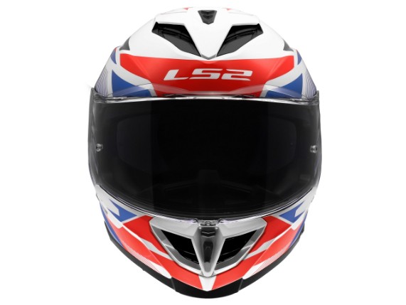 LS2 FF818 STORM III KOMAI WHITE BLUE RED -168180602 ( (10)