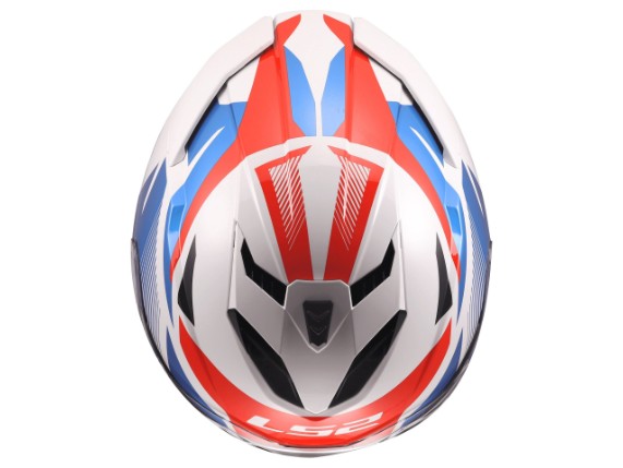 LS2 FF818 STORM III KOMAI WHITE BLUE RED -168180602 ( (3)