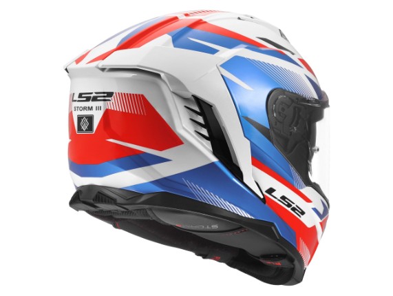 LS2 FF818 STORM III KOMAI WHITE BLUE RED -168180602 ( (5)