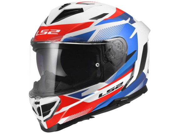 LS2 FF818 STORM III KOMAI WHITE BLUE RED -168180602 ( (7)