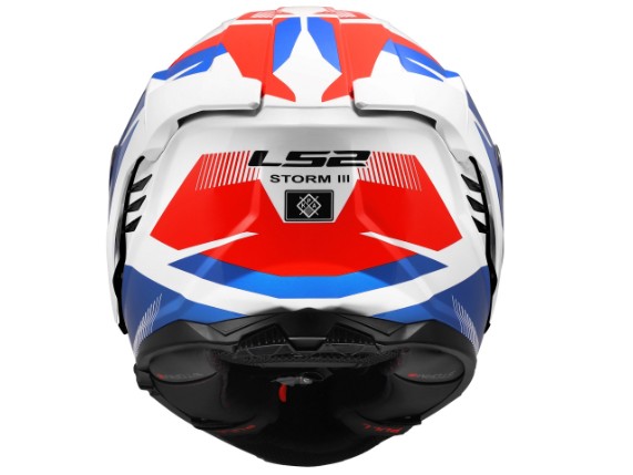 LS2 FF818 STORM III KOMAI WHITE BLUE RED -168180602 ( (8)