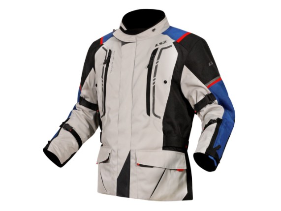 NARVIK MAN JACKET GREY BLACK BLUE RED