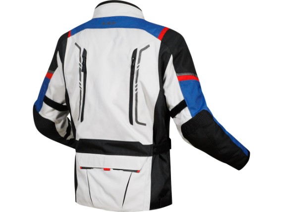 NARVIK MAN JACKET GREY BLACK BLUE RED-back