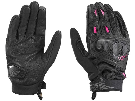 Ixon Rise Air 2 Motorradhandschuhe Damen (schwarz / pink)