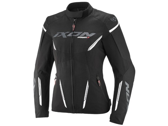 Ixon Striker 2 Motorradjacke Damen (schwarz / weiß)