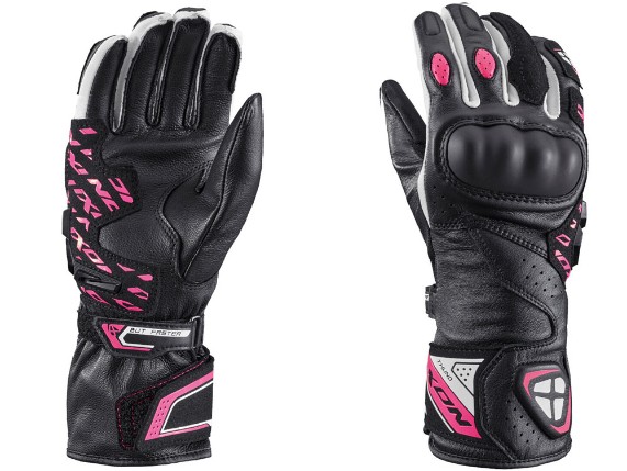 Ixon Thunder Motorradhandschuhe Damen (schwarz / pink)