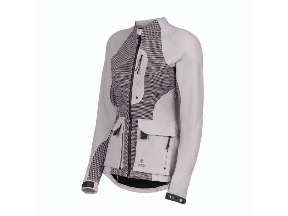 Women's Tor Jacket - Light Grey- 3-4 Front