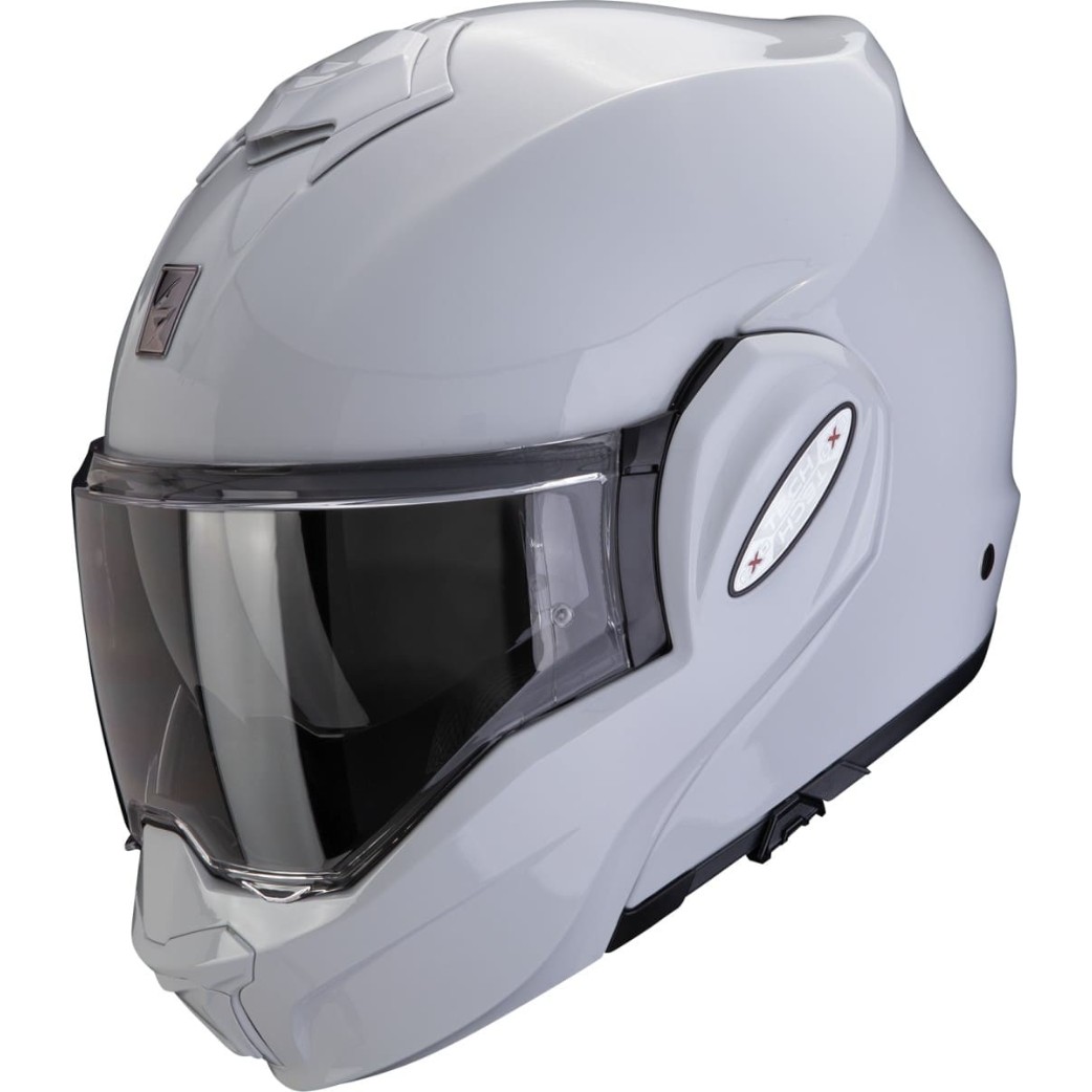 Exo-Tech Evo PRO SOLID light grey Über-Klapphelm ECE 22.06 mit Sonnenblende P/J Pinlock inklusive 2 Visiere