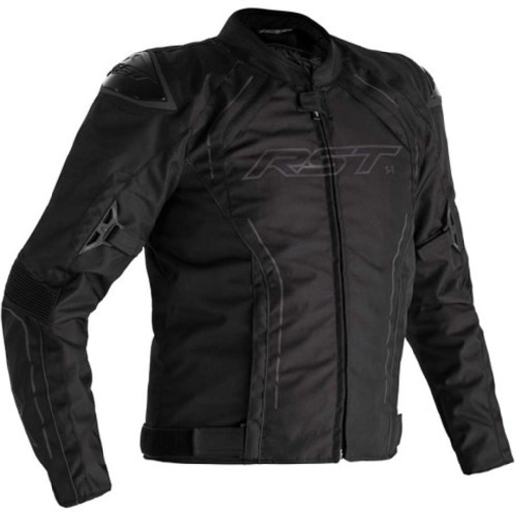 S-1 schwarz Motorradjacke Herren CE AA mit Thermofutter wasserdicht Protektoren