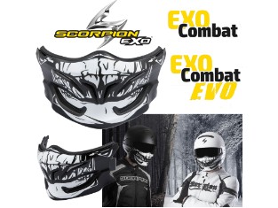 SCORPION EXO-COMBAT EVO Street-Fight Helm getönte Sonnenblende abnehmbare Maske 