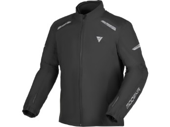 Hydroflex schwarz Regenjacke Motorrad atmungsaktiv wasserdicht elastisch