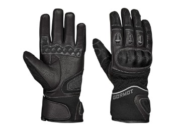 Handschuhe Miami Pro schwarz Sommer Stretcheinsätze CE ergonomisch lange Stulpe