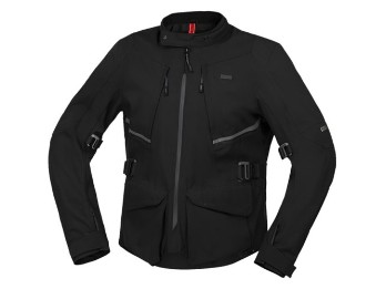 Tourster-STX 1.0 schwarz Motorradjacke Laminat CE wasserdicht X-Stretch impacTec Protektoren