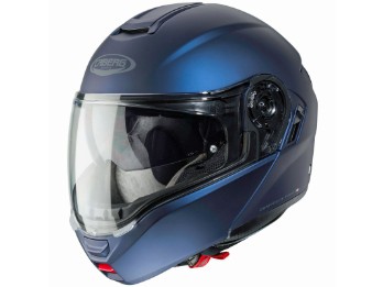 Klapphelm LEVO matt blau Yama mit Panorama Sichtfeld P/J Homologation Sonnenblende und Pinlock