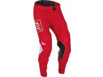 Racing Lite rot weiß Motorradhose Cross leicht mit BOA-Fit System