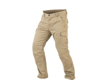 Motorrad Jeans Dual Pants Cargo Hose beige mit abnehmbarem Hosenbein