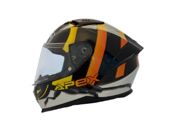 FI100 JNR Bee schwarz glänzend Kinder-Integralhelm ECE 22.06 mit SOS Quick-Release-System