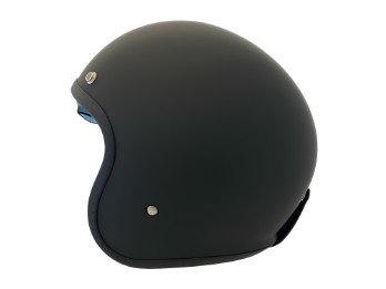 JI100 Solid schwarz matt Jethelm ECE 22.06 mit Sonnenblende