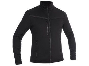 Ransby schwarz Motorrad-Fleecejacke Midlayer