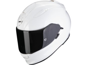 Integralhelm EXO-491 SOLID weiß ECE 22.06 mit Sonnenblende