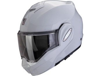 Exo-Tech Evo PRO SOLID light grey Über-Klapphelm ECE 22.06 mit Sonnenblende P/J Pinlock inklusive 2 Visiere