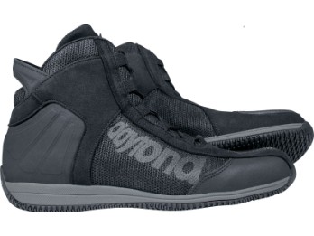Motorradschuhe AC4 WD schwarz Leder-Textil Mix Schuhe mit Knöchelschutz