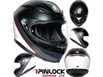 Integralhelm K6 Multi Minimal Pure Sport Touring Helm mit MaxVision 120 Pinlock