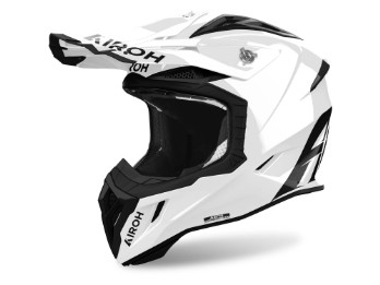 Aviator Ace 2 Color weiß glänzend Crosshelm ECE 22.06 Carbon leicht mit Coolmax-Futter Emergency-Release und ASN