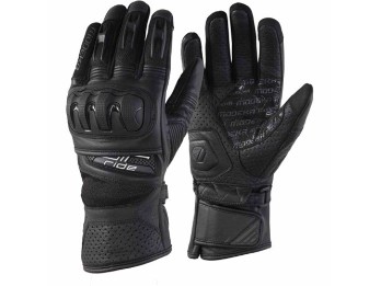 Air Ride 2 II schwarz Damen-Motorradhandschuhe CE Leder perforiert Mesh Touch Tip
