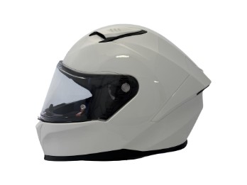 FI100 Solid weiß Integralhelm ECE 22.06 mit SOS Quick-Release-System