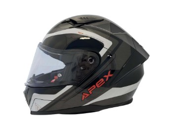 FI100 Valencia grau schwarz rot Integralhelm ECE 22.06 mit SOS Quick-Release-System