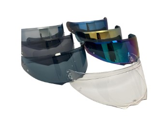 Visier blau verspiegelt für Helm MI100 vorbereitet für Pinlock