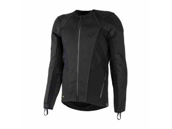 Urbane Pro MK3 schwarz Motorradjacke CE AA mit flexiblen Protektoren Stretch reflektierend