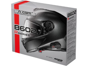 N-COM Headset B602 R Doppelset für Nolan Helme N100-5 N90-3 N80-8 N70-2 HD Bluetooth Intercom
