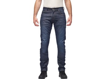 Bratt soft wash blue Motorradjeans CE AAA Cordura CoolMax 5-Pocket mit Flying Bats Protektoren