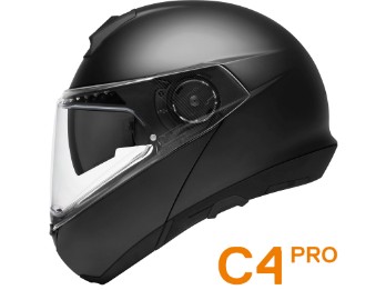 Klapphelm C4 Pro schwarz matt mit Sonnenblende und Pinlock