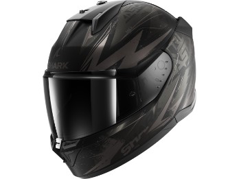 Integralhelm D-SKWAL 3 Blast-R Mat KAA mit Sonnenblende und Max Vision Pinlock ECE 22.06