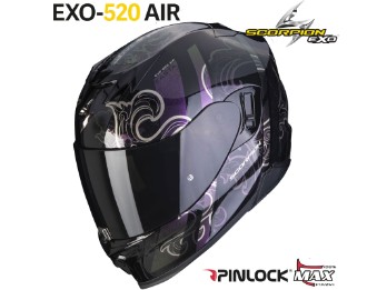 Integralhelm EXO-520 Air Fasta schwarz chameleon ECE 22.06 Max Vision Pinlock