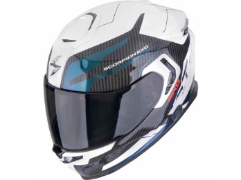 EXO-GT SP Air FLEX Weiss Chamäleon Premium Integralhelm Apex mit Pinlock Sonnenblende und zwei Visieren