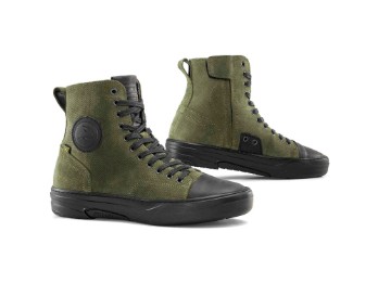 Lennox 3 army grün Motorrad-Sneaker Schuhe CE mit D3O Protektoren