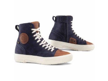 Lennox 3 blau Motorrad-Sneaker Schuhe CE mit D3O Protektoren