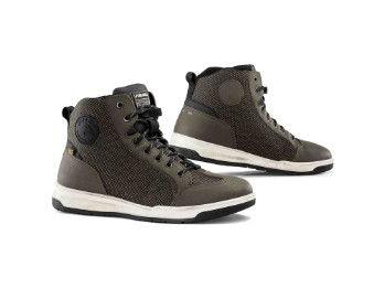 Pyro 2 army grün Motorrad-Sneaker CE wasserdicht orthopädisches Fußbett D3O Protektoren